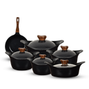 طقم حلل 11ق مدور نيوكلاين (4 حلل + صينية غطا بيركس + ووك)