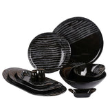 طقم عشاء 30ق فتحي محمود BLACK STRIPED