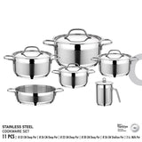 طقم حلل 11ق استانلس - Viola