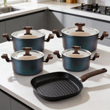 طقم حلل 9ق اكسفورد (4حلل+جريل)