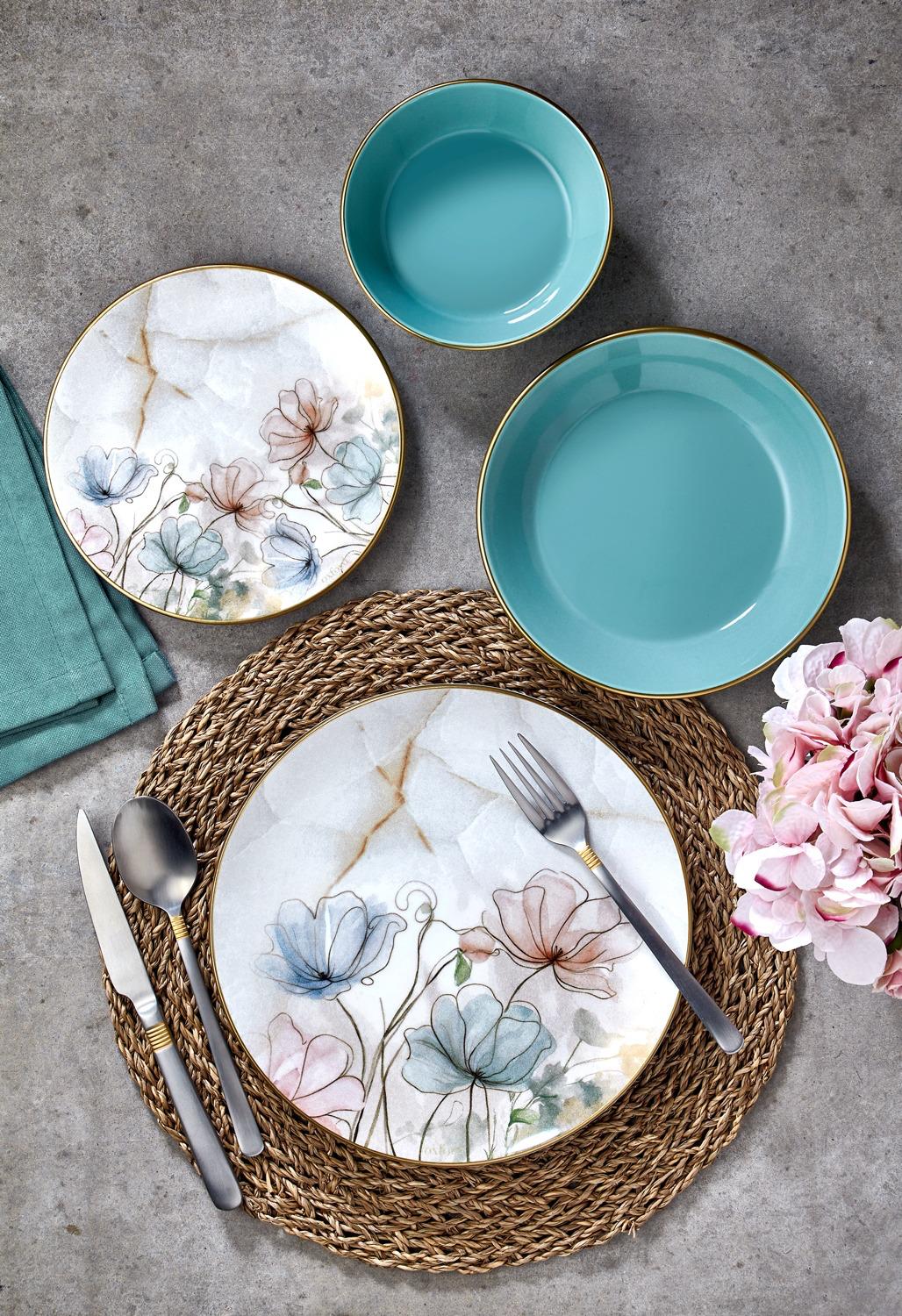 ディナーセット、セラミックディナーセット、16ピース北欧スタイル磁器