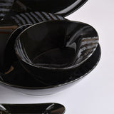 طقم عشاء 30ق فتحي محمود BLACK STRIPED