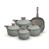 طقم حلل 9ق مدور نيوكلاين (4 حلل +جريل )