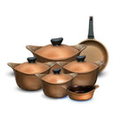 طقم حلل 10ق مدور نيوكلاين (4 حلل + صينية + ووك)