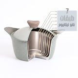طقم حلل 13ق مدور (4حلل+ووك+جريل+طاجن+لبانة)