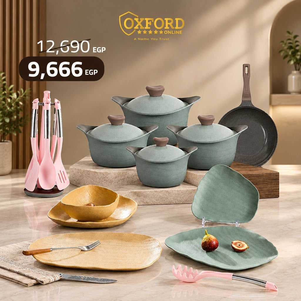 عرض طقم نيوكلاين 9ق + طقم عشاء 25ق + طقم توزيع 7ق