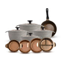 طقم حلل 13ق بطوط نيوكلاين (4 حلل + 4 غطاء متعدد +4 غطاء بيركس + ووك)