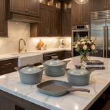 طقم حلل 9ق مدور نيوكلاين (4 حلل +جريل )