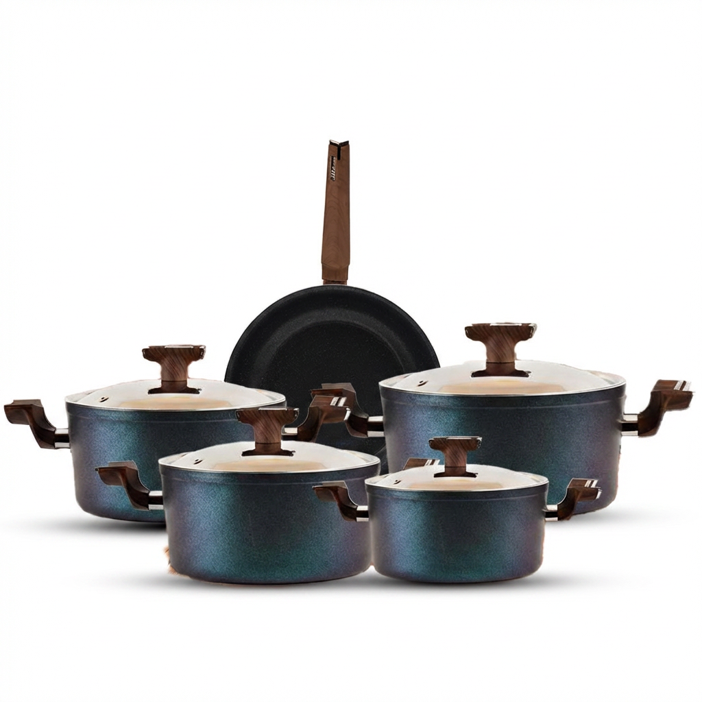 طقم حلل 9ق اكسفورد (4حلل+ووك)