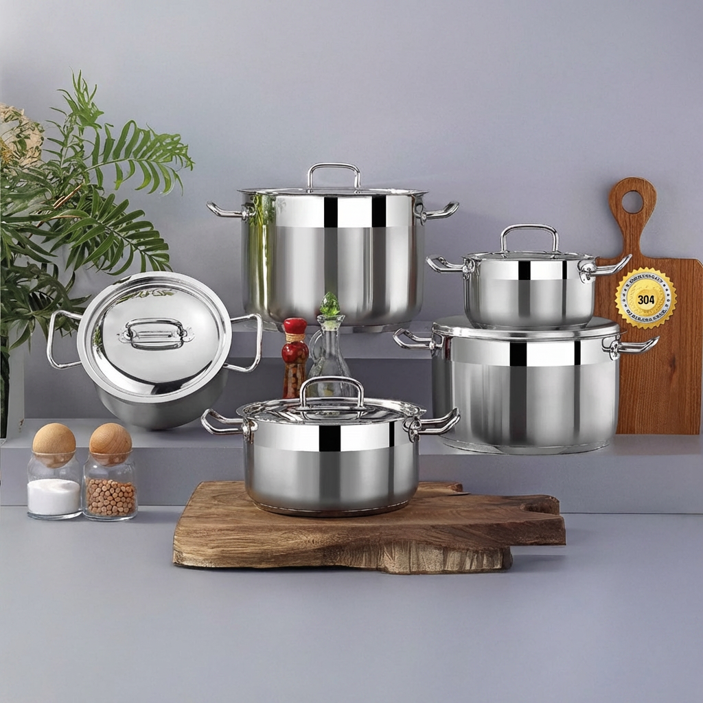 طقم حلل 10ق استانلس - Code #42