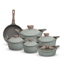 طقم حلل 11ق مدور نيوكلاين (4 حلل + صينية غطا بيركس + ووك)