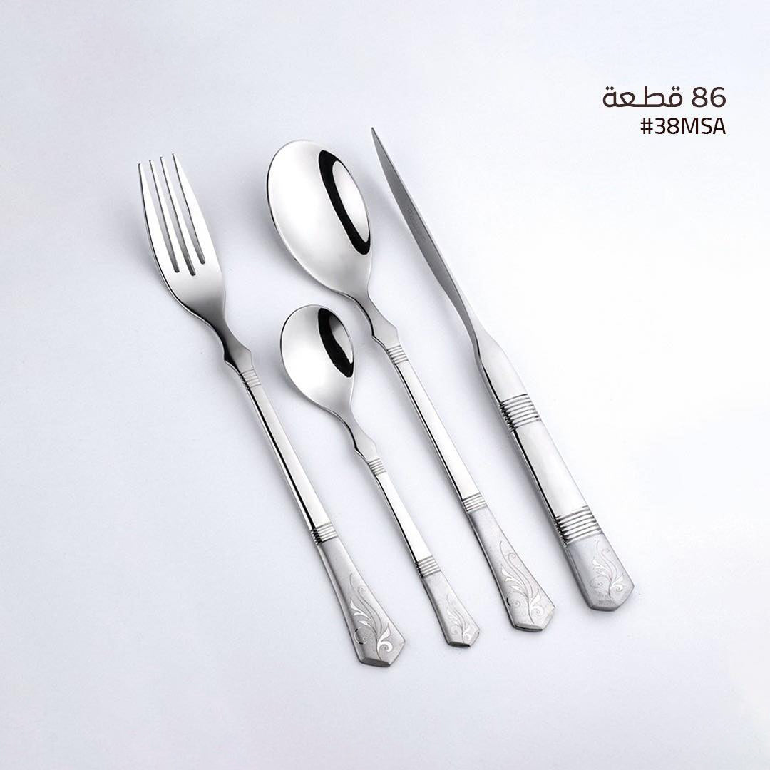 طقم معالق أكسفورد 86 قطعة - A-38-MS-MD