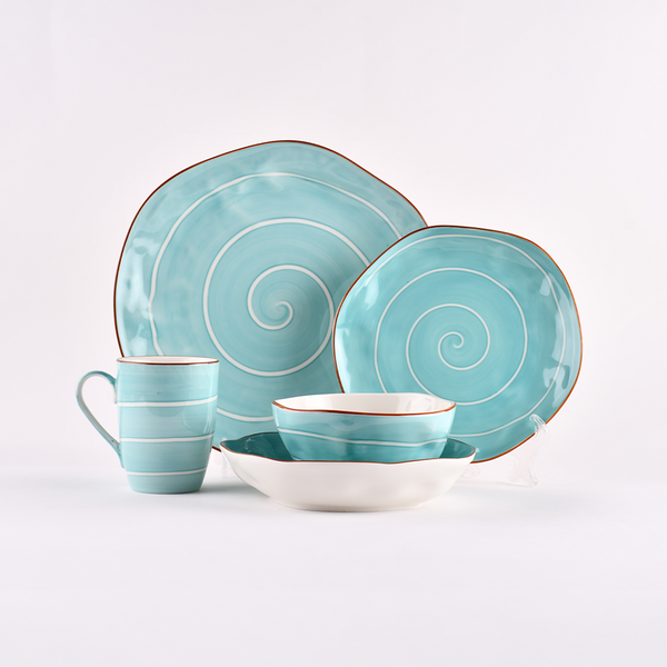 طقم عشاء 30ق - فتحي محمود spiral turquoise