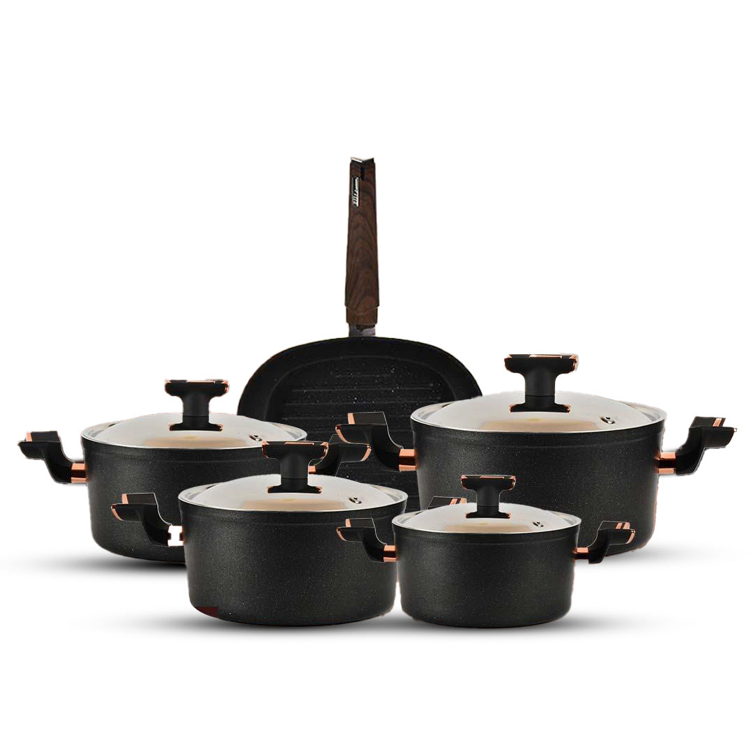 طقم حلل 9ق اكسفورد (4حلل+جريل)